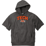 Tech High School Tigers <span class="pdp-name-mascot">Tech High School</span> Champion Men's Reverse Weave Short Sleeve Hooded Sweatshirt Front Thumbnail