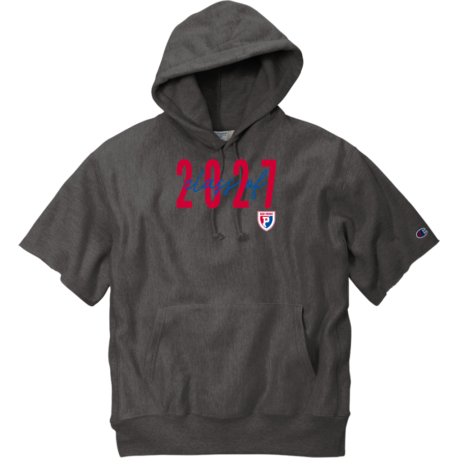 Plainfield Quakers <span class="pdp-name-mascot">Plainfield Quakers</span> Champion Men's Reverse Weave Short Sleeve Hooded Sweatshirt