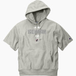 NOWATA HIGH SCHOOL IRONMEN <span class="pdp-name-mascot">NOWATA IRONMEN</span> Champion Men's Reverse Weave Short Sleeve Hooded Sweatshirt Front Thumbnail