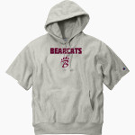 LONG BEACH HIGH SCHOOL BEARCATS <span class="pdp-name-mascot">LONG BEACH BEARCATS</span> Champion Men's Reverse Weave Short Sleeve Hooded Sweatshirt Front Thumbnail
