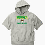Burger Royal Comets Champion Men's Reverse Weave Short Sleeve Hooded Sweatshirt Front Thumbnail