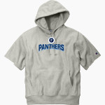 SAINT VINCENT PALLOTTI H S PANTHERS <span class="pdp-name-mascot">SAINT VINCENT PALLOTTI PANTHERS</span> Champion Men's Reverse Weave Short Sleeve Hooded Sweatshirt Front Thumbnail