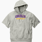 OBERLIN HIGH SCHOOL FIGHTING TIGERS <span class="pdp-name-mascot">OBERLIN FIGHTING TIGERS</span> Champion Men's Reverse Weave Short Sleeve Hooded Sweatshirt Front Thumbnail