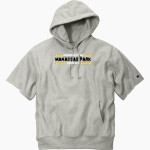 Manassas Park Cougars Champion Men's Reverse Weave Short Sleeve Hooded Sweatshirt Front Thumbnail