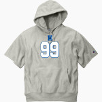 HARRAH HIGH SCHOOL PANTHERS <span class="pdp-name-mascot">HARRAH PANTHERS</span> Champion Men's Reverse Weave Short Sleeve Hooded Sweatshirt Front Thumbnail