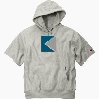 Champion Men's Reverse Weave Short Sleeve Hooded Sweatshirt