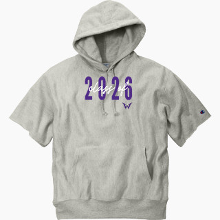 Champion Men's Reverse Weave Short Sleeve Hooded Sweatshirt