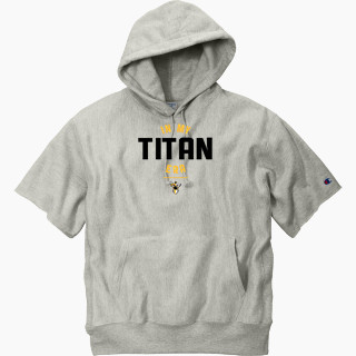 Champion Men's Reverse Weave Short Sleeve Hooded Sweatshirt