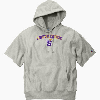 Champion Men's Reverse Weave Short Sleeve Hooded Sweatshirt