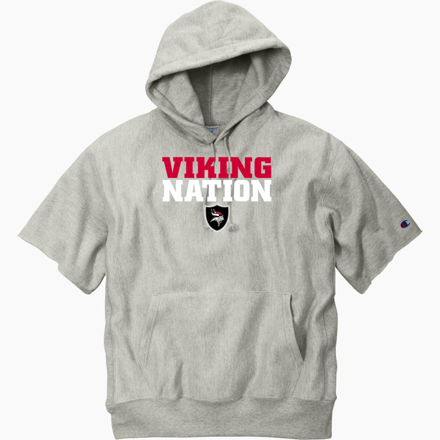 TREUTLEN HIGH SCHOOL VIKINGS <span class="pdp-name-mascot">TREUTLEN VIKINGS</span> Champion Men's Reverse Weave Short Sleeve Hooded Sweatshirt