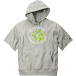 Princeton Montessori School <span class="pdp-name-mascot">Princeton Montessori Deer</span> Champion Men's Reverse Weave Short Sleeve Hooded Sweatshirt Front Thumbnail