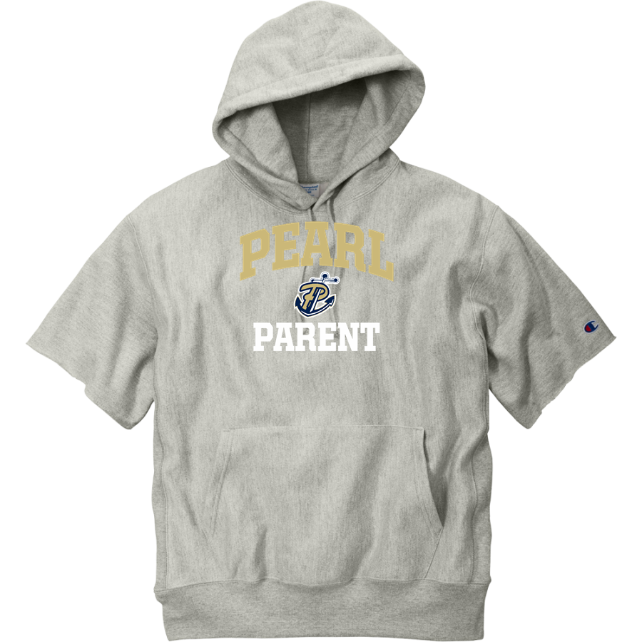 PEARL HIGH SCHOOL PIRATES <span class="pdp-name-mascot">PEARL PIRATES</span> Champion Men's Reverse Weave Short Sleeve Hooded Sweatshirt