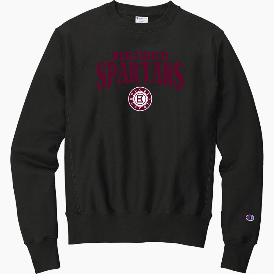 BERTHOUD HIGH SCHOOL SPARTANS <span class="pdp-name-mascot">BERTHOUD SPARTANS</span> Champion Men's Reverse Weave Crewneck Sweatshirt