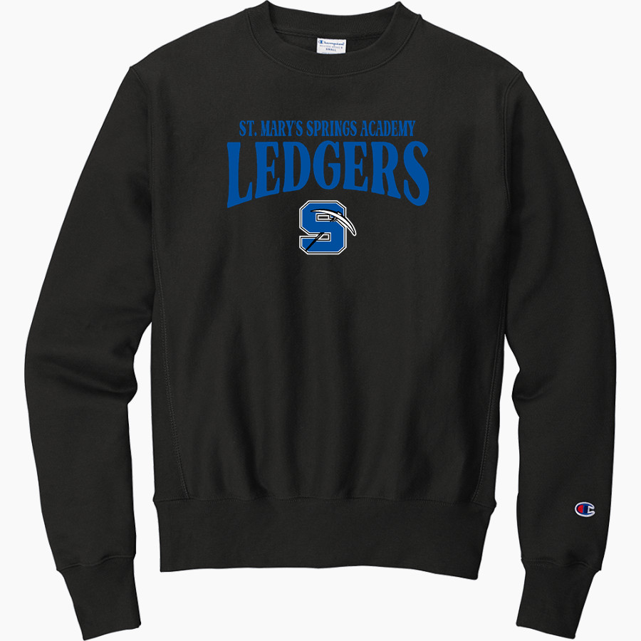 St. Mary's Springs Academy Ledgers <span class="pdp-name-mascot">SAINT MARYS SPRINGS HIGH LEDGERS</span> Champion Men's Reverse Weave Crewneck Sweatshirt
