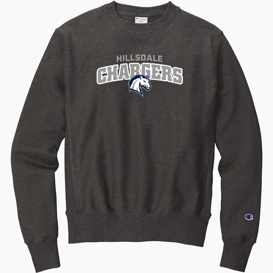 HIllsdale Chargers <span class="pdp-name-mascot">HIllsdale College Chargers</span> Champion Men's Reverse Weave Crewneck Sweatshirt