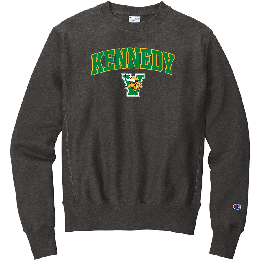 KENNEDY Vikings <span class="pdp-name-mascot">JOHN F KENNEDY MIDDLE SCHOOL Vikings</span> Champion Men's Reverse Weave Crewneck Sweatshirt