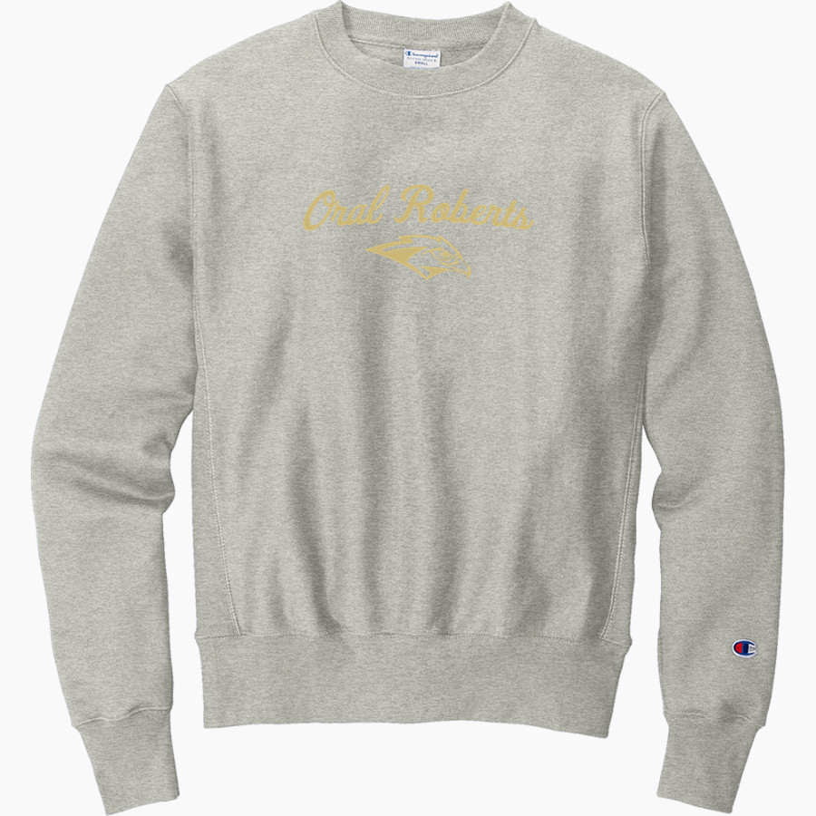 Oral Roberts Golden Eagles <span class="pdp-name-mascot">Oral Roberts Golden Eagles</span> Champion Men's Reverse Weave Crewneck Sweatshirt