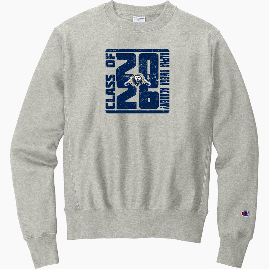 ALPHA OMEGA ACADEMY LIONS <span class="pdp-name-mascot">ALPHA OMEGA ACADEMY LIONS</span> Champion Men's Reverse Weave Crewneck Sweatshirt