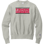 Fishers Chargers <span class="pdp-name-mascot">Fishers Chargers</span> Champion Men's Reverse Weave Crewneck Sweatshirt Front Thumbnail