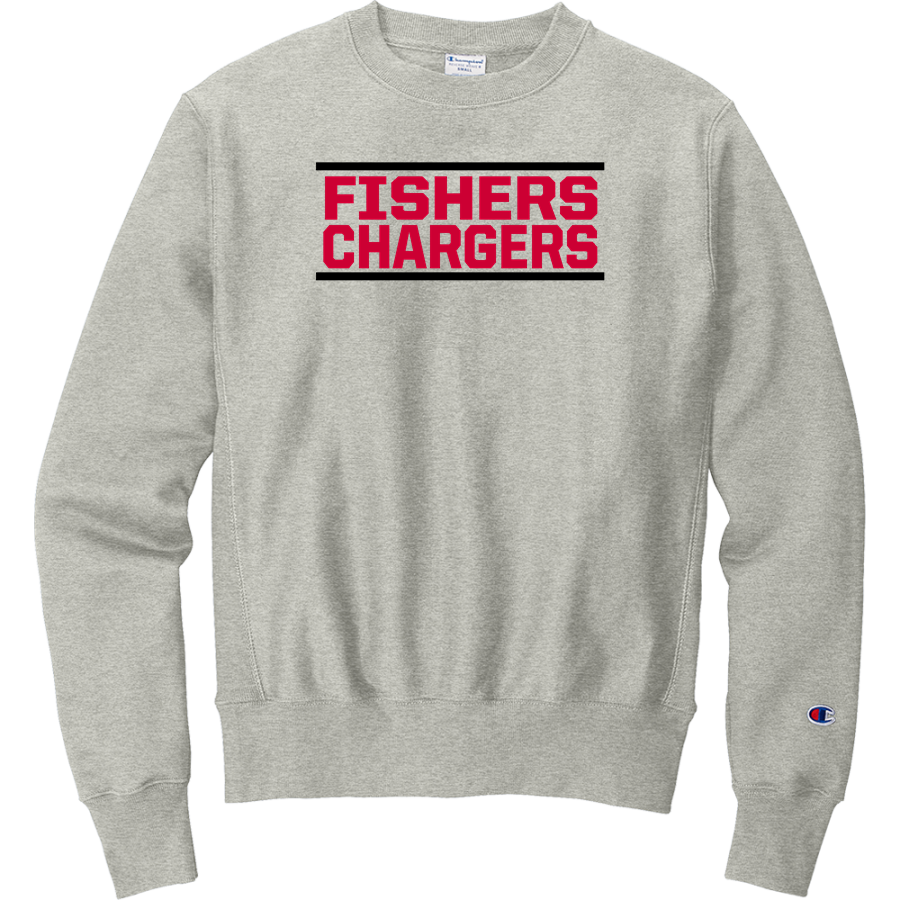 Fishers Chargers <span class="pdp-name-mascot">Fishers Chargers</span> Champion Men's Reverse Weave Crewneck Sweatshirt