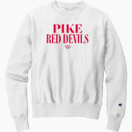 Pike Red Devils <span class="pdp-name-mascot">Pike Red Devils</span> Champion Men's Reverse Weave Crewneck Sweatshirt Front Thumbnail