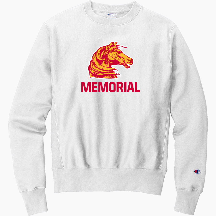 MEMORIAL HIGH SCHOOL CHARGERS <span class="pdp-name-mascot">MEMORIAL CHARGERS</span> Champion Men's Reverse Weave Crewneck Sweatshirt