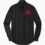LAURENS CENTRAL SCHOOL LEOPARDS Port Authority Men's SuperPro Twill Shirt Front Thumbnail