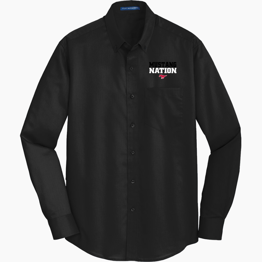 WESTFIELD HIGH SCHOOL MUSTANGS <span class="pdp-name-mascot">WESTFIELD MUSTANGS</span> Port Authority Men's SuperPro Twill Shirt