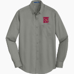 Jean Mcclung Trojans Port Authority Men's SuperPro Twill Shirt Front Thumbnail