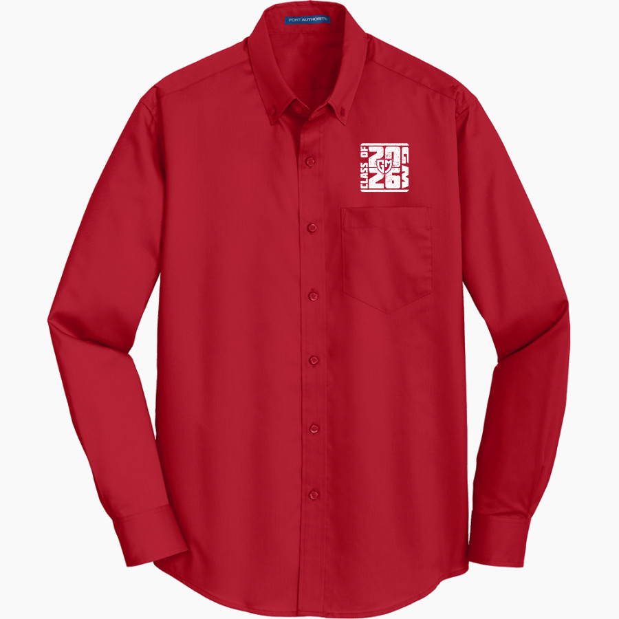 GENERAL MCLANE HIGH SCHOOL LANCERS <span class="pdp-name-mascot">GENERAL MCLANE LANCERS</span> Port Authority Men's SuperPro Twill Shirt