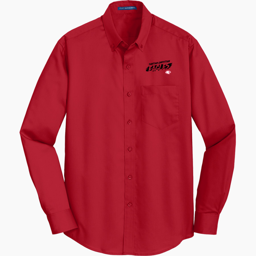 SANTIAM CHRISTIAN HIGH SCHOOL EAGLES <span class="pdp-name-mascot">SANTIAM CHRISTIAN EAGLES</span> Port Authority Men's SuperPro Twill Shirt