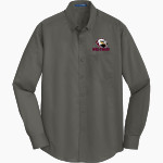 Lock Haven Bald Eagles <span class="pdp-name-mascot">Lock Haven University Bald Eagles</span> Port Authority Men's SuperPro Twill Shirt Front Thumbnail
