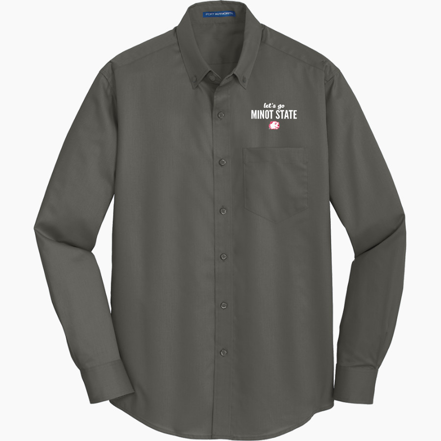 Minot State Beavers <span class="pdp-name-mascot">Minot State Beavers</span> Port Authority Men's SuperPro Twill Shirt