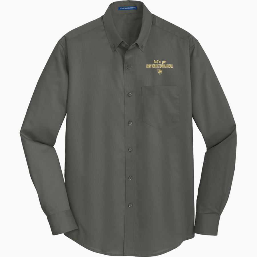 Army Womens Team Handball Army Womens <span class="pdp-name-mascot">Army Womens Team Handball</span> Port Authority Men's SuperPro Twill Shirt