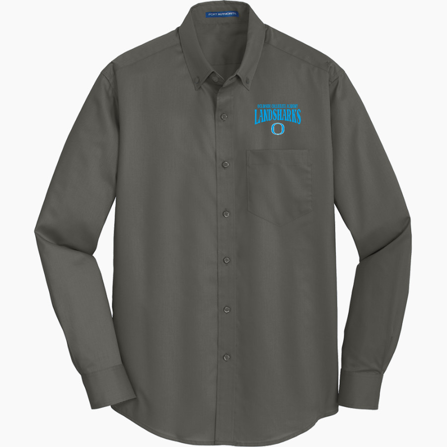 Oceanside Collegiate Academy Landsharks <span class="pdp-name-mascot">Oceanside Collegiate Academy Landsharks</span> Port Authority Men's SuperPro Twill Shirt