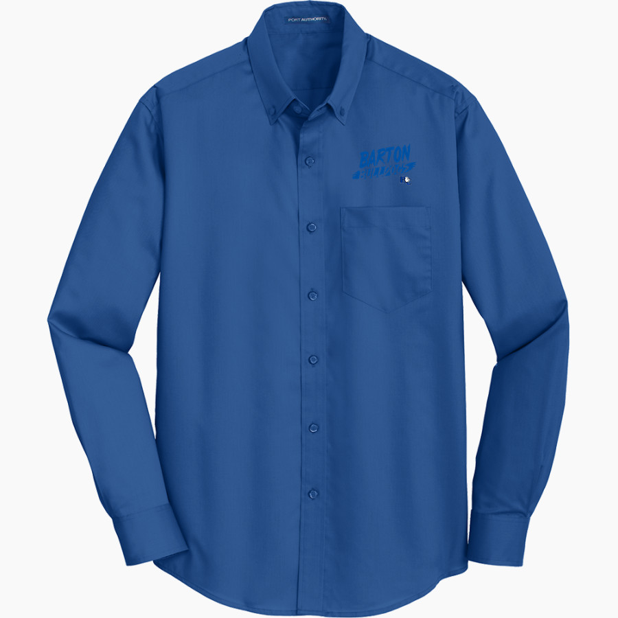Barton College Official Store of the Bulldogs <span class="pdp-name-mascot">Barton Bulldogs</span> Port Authority Men's SuperPro Twill Shirt