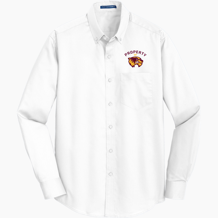 Au Gres-Sims HIGH SCHOOL WOLVERINES <span class="pdp-name-mascot">AU GRES - SIMS WOLVERINES</span> Port Authority Men's SuperPro Twill Shirt
