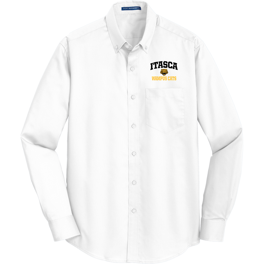 ITASCA HIGH SCHOOL WAMPUS CATS <span class="pdp-name-mascot">ITASCA WAMPUS CATS</span> Port Authority Men's SuperPro Twill Shirt