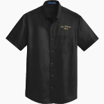 Oral Roberts Golden Eagles <span class="pdp-name-mascot">Oral Roberts Golden Eagles</span> Port Authority Men's Short Sleeve SuperPro Twill Shirt Front Thumbnail