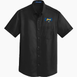 CLYDE HIGH SCHOOL FLIERS <span class="pdp-name-mascot">CLYDE FLIERS</span> Port Authority Men's Short Sleeve SuperPro Twill Shirt Front Thumbnail