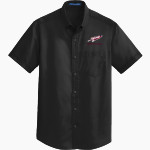 RICHMOND-BURTON HIGH SCHOOL ROCKETS Port Authority Men's Short Sleeve SuperPro Twill Shirt Front Thumbnail