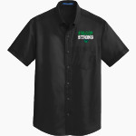 WOODINVILLE HIGH SCHOOL FALCONS Port Authority Men's Short Sleeve SuperPro Twill Shirt Front Thumbnail