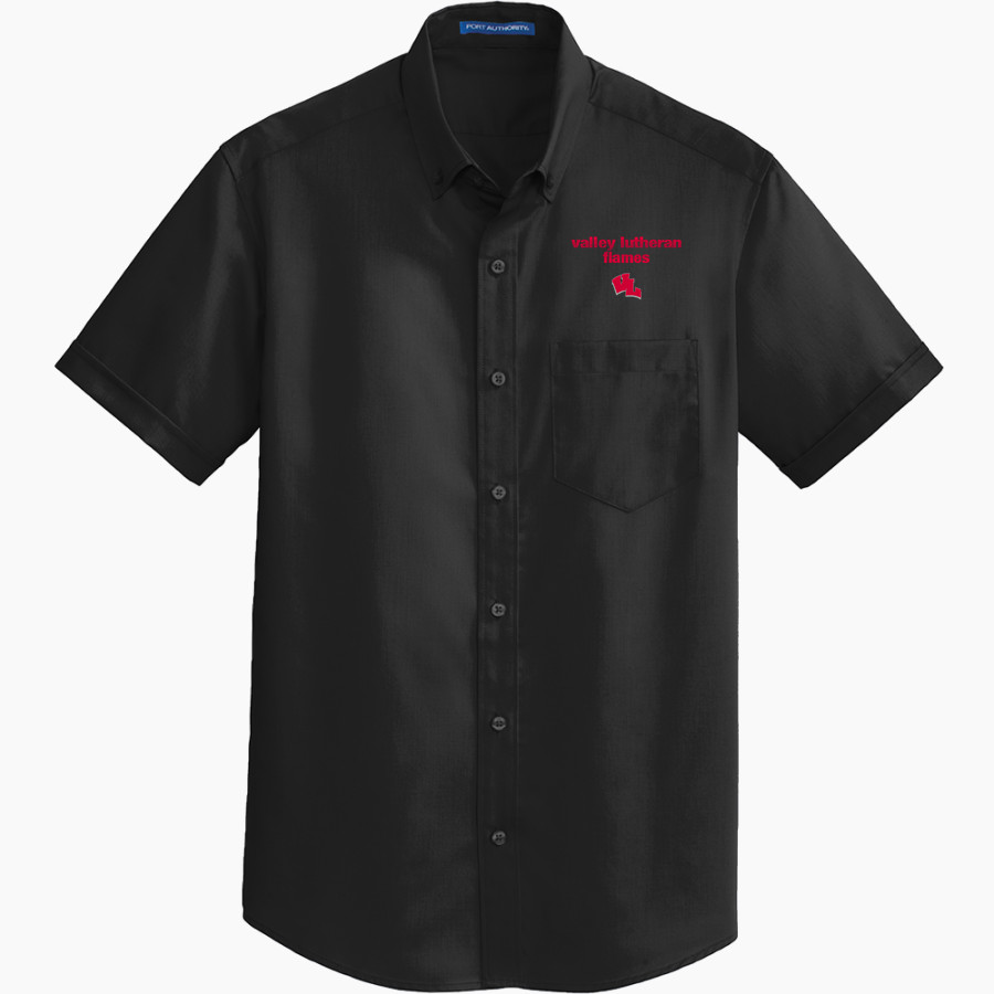 Valley Lutheran Flames <span class="pdp-name-mascot">Valley Lutheran High School Flames</span> Port Authority Men's Short Sleeve SuperPro Twill Shirt