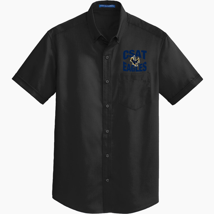 Charter School For Applied Technologies Port Authority Men's Short Sleeve SuperPro Twill Shirt