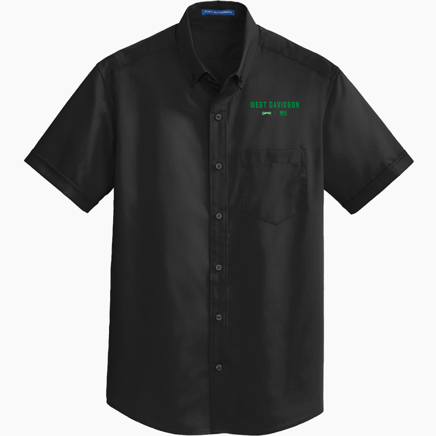 WEST DAVIDSON HIGH SCHOOL DRAGONS Port Authority Men's Short Sleeve SuperPro Twill Shirt