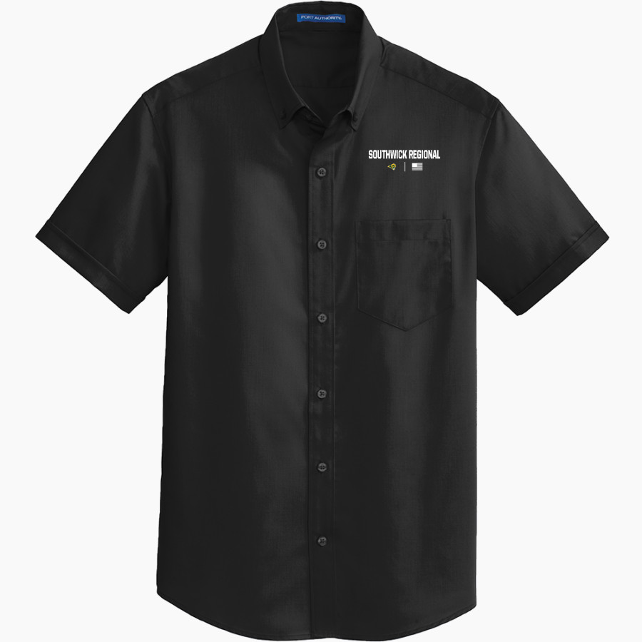 Southwick Regional Rams <span class="pdp-name-mascot">Southwick -Tolland Rams</span> Port Authority Men's Short Sleeve SuperPro Twill Shirt