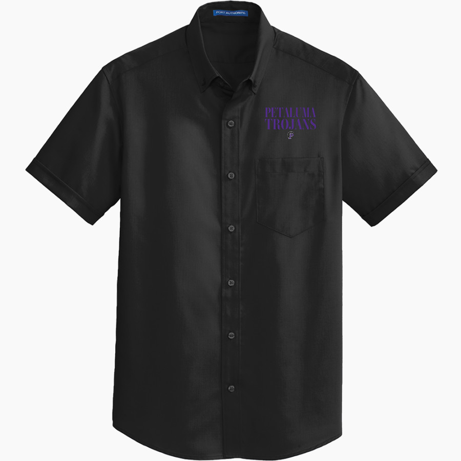 Petaluma Trojans <span class="pdp-name-mascot">Petaluma Trojans</span> Port Authority Men's Short Sleeve SuperPro Twill Shirt