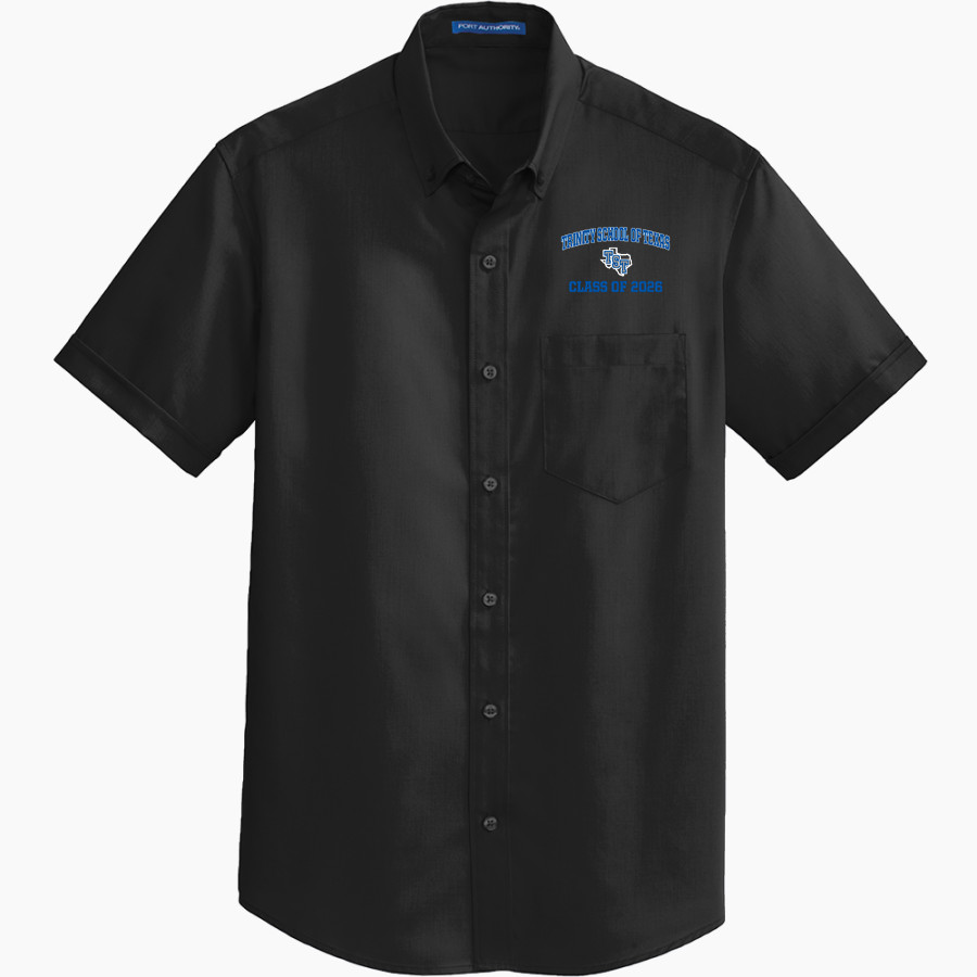 TRINITY SCHOOL OF TEXAS TITANS Port Authority Men's Short Sleeve SuperPro Twill Shirt