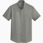 Linwood School Lions Port Authority Men's Short Sleeve SuperPro Twill Shirt Front Thumbnail