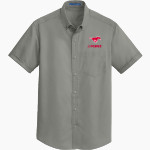JJ PEARCE HIGH SCHOOL MUSTANGS Port Authority Men's Short Sleeve SuperPro Twill Shirt Front Thumbnail
